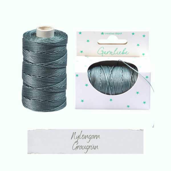 Creative Depot - Nylongarn - Graugrün - Garnliebe  Creative Depot - Nylongarn - Graugrün - Garnliebe