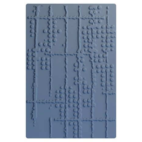 Sizzix - Multi-Level Embossing Folder by Seth Apter Dot Matrix 
