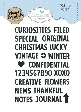 Elizabeth Craft  - Winter Wanderlust Stamps Words