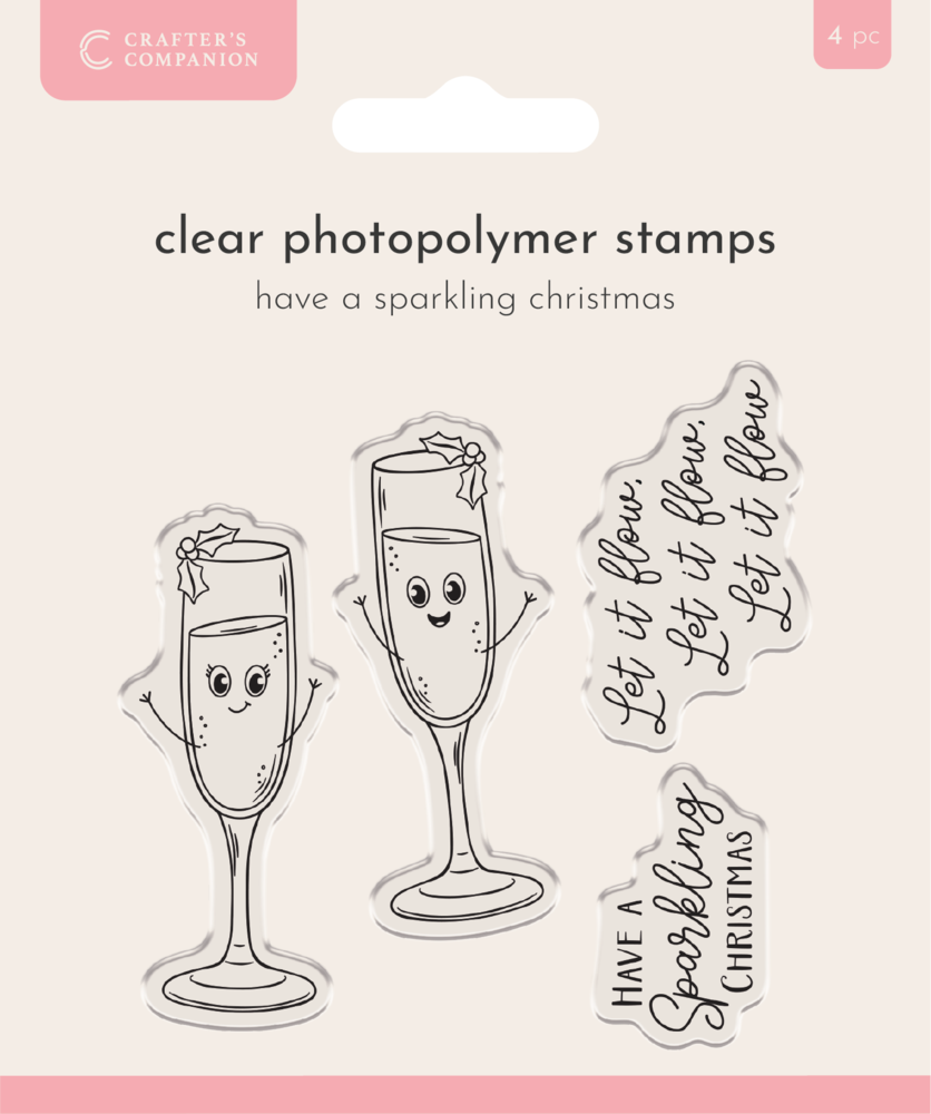 Whimsical Photopolymer Stamp Have a Sparkling Christmas