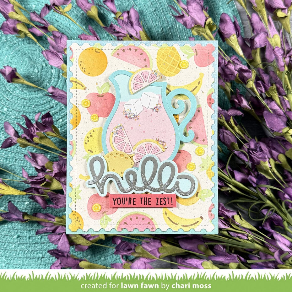 Lawn Fawn - Scripty Hello Outline Add-On Stand-Alone Die