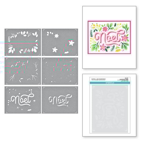 Spellbinders - Layered Noel Foliage Stencils Spellbinders - Layered Noel Foliage Stencils