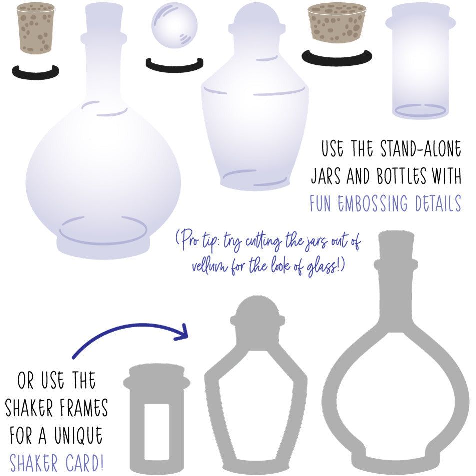 Honey Bee - Perfect Potions Shaker Jars - Honey Cuts - Retiring Honey Bee - Perfect Potions Shaker Jars - Honey Cuts - Retiring