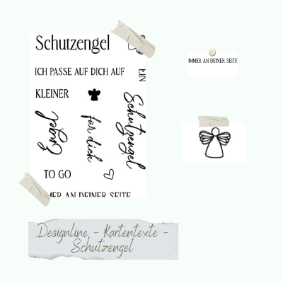 Creative Depot -  Stempelset - Designline - Kartentexte - Schutzengel 
