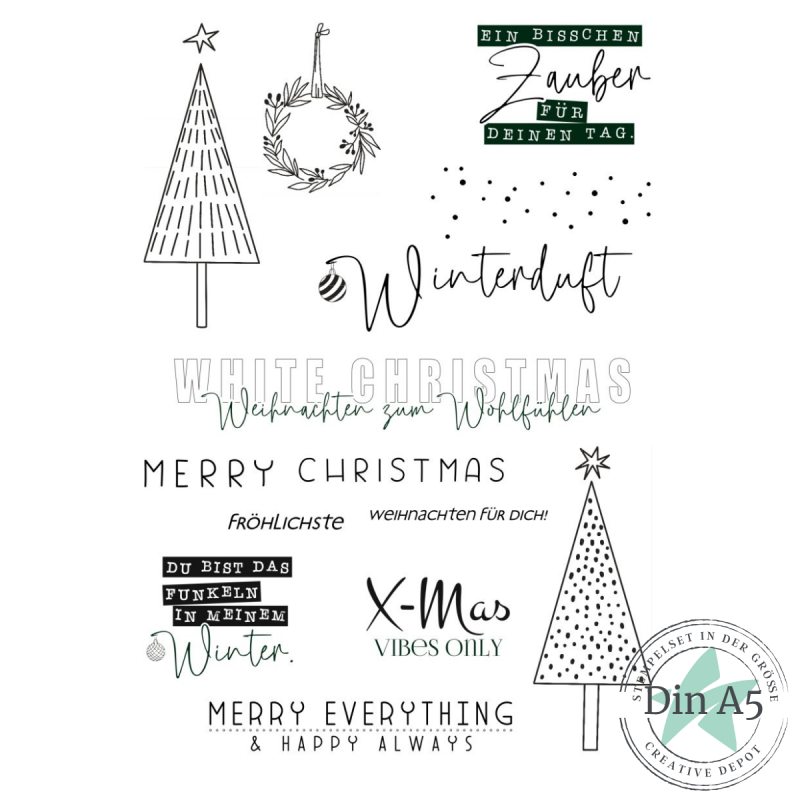 Creative Depot - Stempelset - Weihnachten zum Wohlfühlen