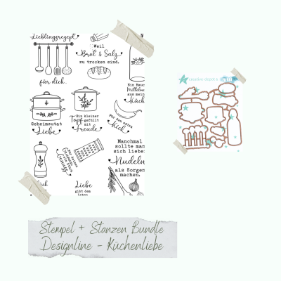 Creative Depot -  Bundle - Designline - Küchenliebe - Stempelset & Stanzen 