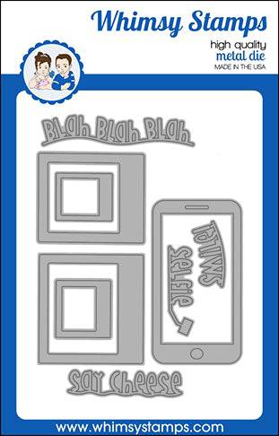 Whimsy Stamps - Selfie Die Set Whimsy Stamps - Selfie Die Set