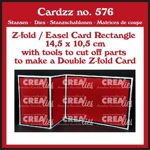 Crealies Cardzz (Double) Z-fold / Staffelei-Kartenrechteck (H) Crealies Cardzz (Double) Z-fold / Staffelei-Kartenrechteck (H)