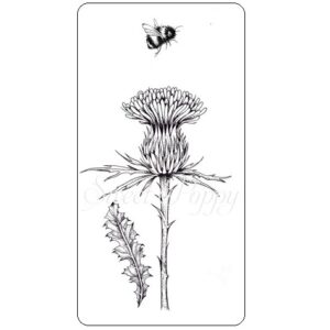 Sweet Poppy Stencil: Single Thistle Stamp