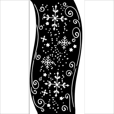 Stamperia - Christmas Mixed Media Thick Stencil 12x25cm Christmas Ribbon 
