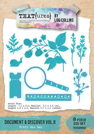 TEXT(ures) - Beneath the Brambles Craft Die Set Document & Discover Vol.II