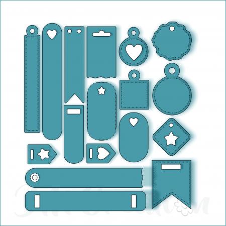 JM Creation - Mini-Tags - Stanzschablone