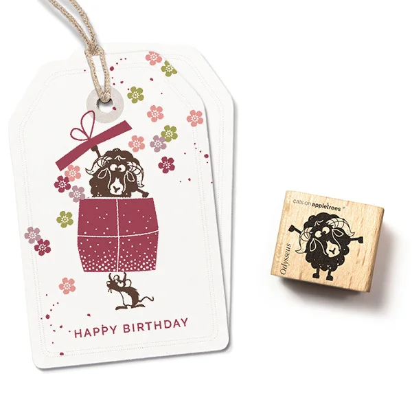 cats on appletrees - Stempel Ouessant Schaf Odysseus