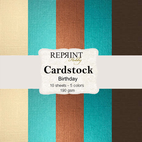 Reprint - Birthday 12x12 Inch Cardstock