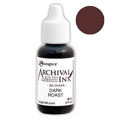 Ranger - Ranger Archival Ink Re-Inkers Dark Roast 0.5 fl oz