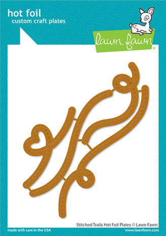 Lawn Fawn -  Stitched Trails Hot Foil Plates