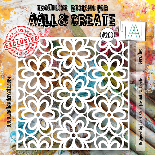 AALL & Create - Stencil 6x6 Inch Corollas AALL & Create - Stencil 6x6 Inch Corollas