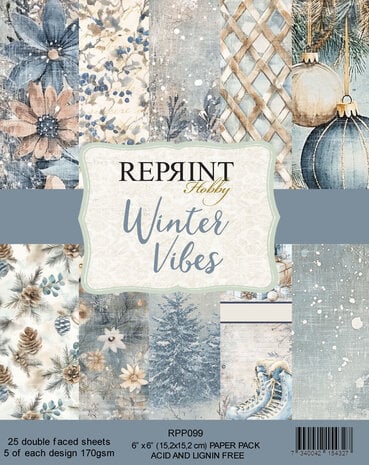 Reprint - Winter Vibes 6x6 Inch Paper Pack Reprint - Winter Vibes 6x6 Inch Paper Pack