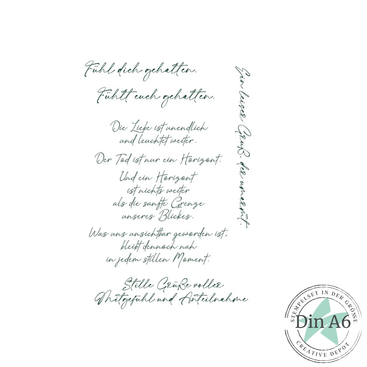 Creative Depot - Stempelset - Die Liebe ist unendlich