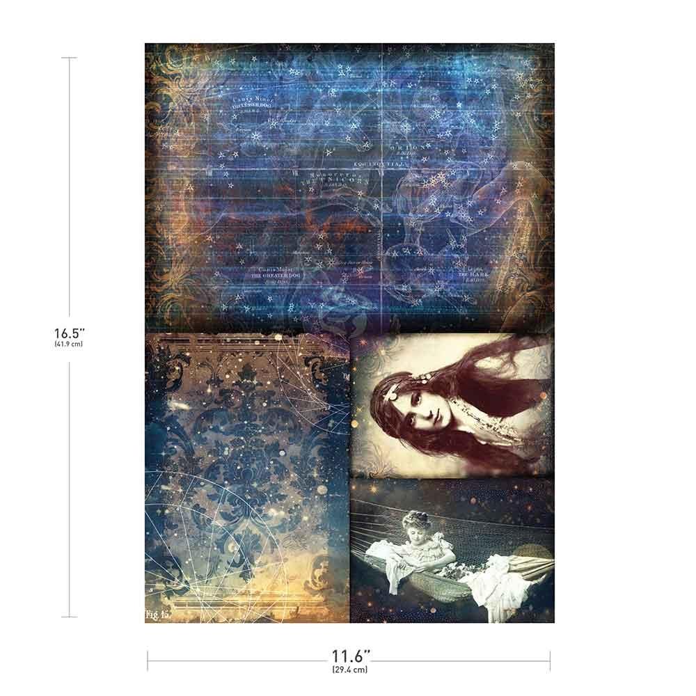 Prima Marketing - Finnabair A3 Decoupage 11.7"x16.5" - Nightdreaming Prima Marketing - Finnabair A3 Decoupage 11.7"x16.5" - Nightdreaming