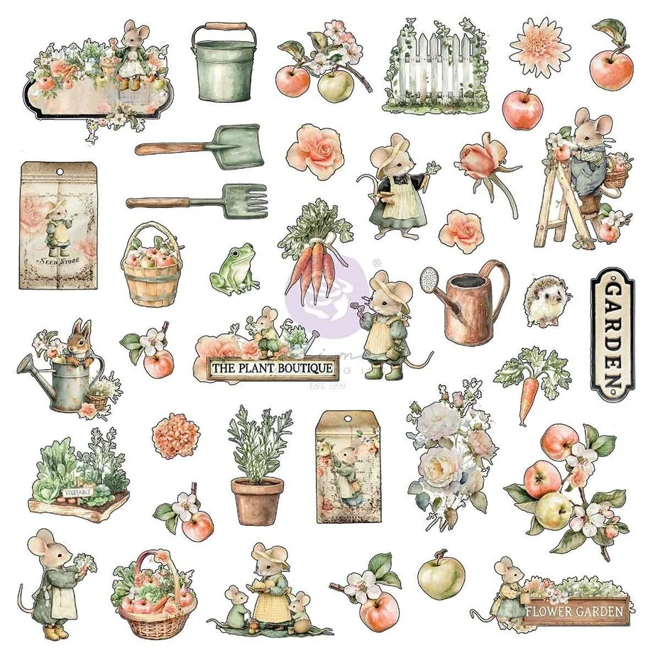 Prima Marketing - Homegrown Ephemera (78pcs) by The 3 Girls Tale