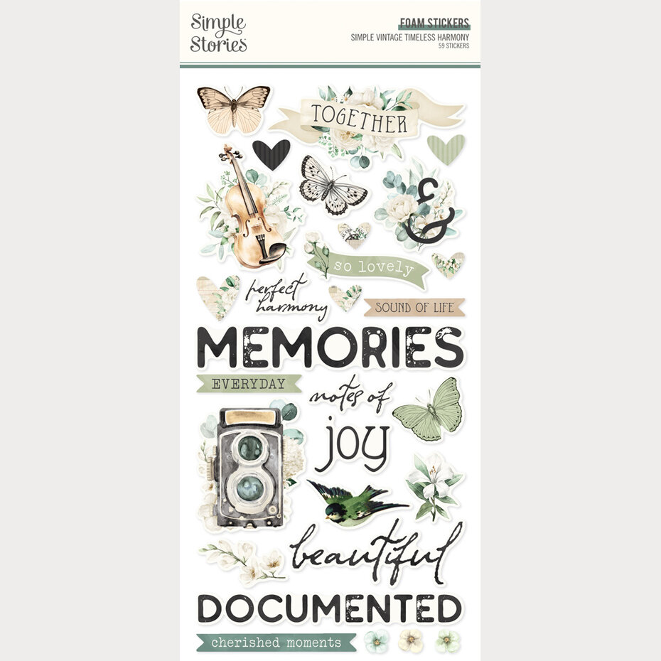 Simple Stories - Simple Vintage Timeless Harmony Foam Stickers
