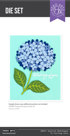 Hero Arts - Seaside Blooms Die Set Layered Hydrangea
