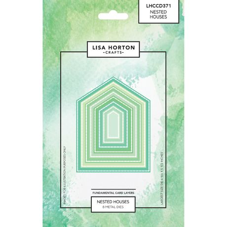Lisa Horton Crafts Fundamentals Die Set - Nested Houses