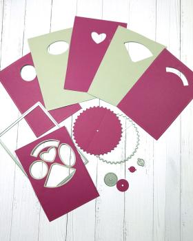 Kulricke Stanzschablone "Drehkarte inkl. Stencil" Craft Die Kulricke Stanzschablone "Drehkarte inkl. Stencil" Craft Die