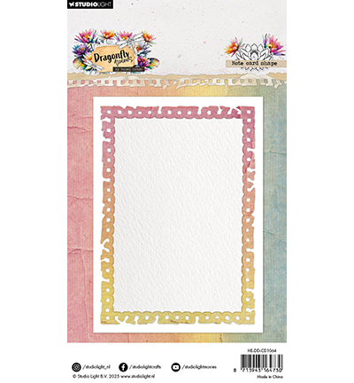 Studio Light - Hazel Eaton - Cardshape - Note card shape Dragonfly Dreams nr. 1064