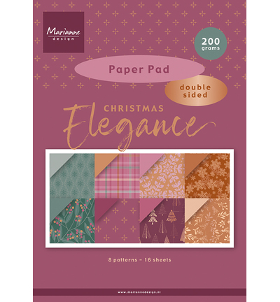 Marianne Design - Papierblock – Christmas Elegance A4