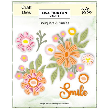 Lisa Horton Crafts Bouquets & Smiles Die Set - Bouquet & Smiles