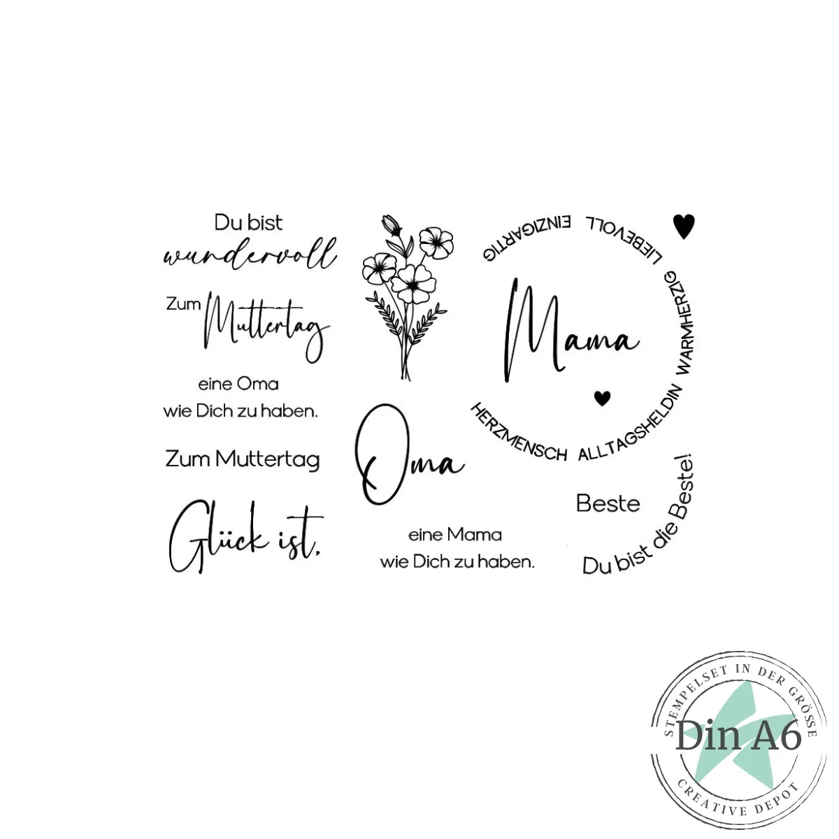 Creative Depot - Stempelset - Mamatag