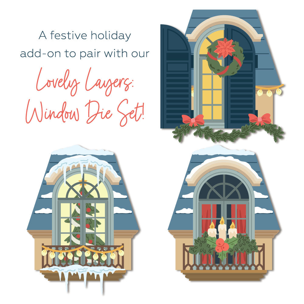 Honey Bee - Lovely Layers: Window Holiday Add-On - Honey Cuts  Honey Bee - Lovely Layers: Window Holiday Add-On - Honey Cuts