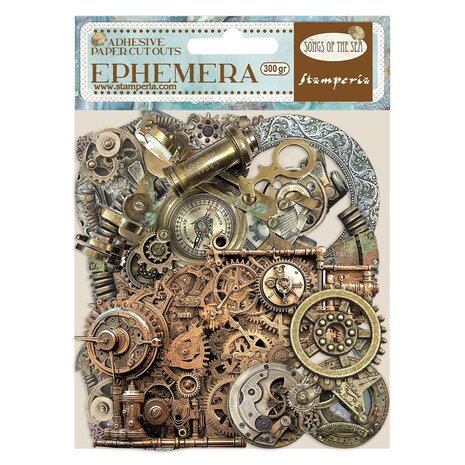 Stamperia - Songs of the Sea Ephemera Pipes and Mechanism (31pcs)