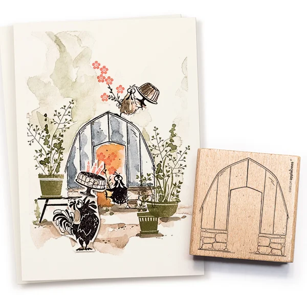 cats on appletrees - Stempel Gewächshaus, Stall