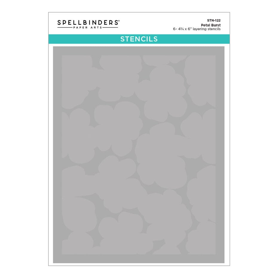 Spellbinders - Poppy Song Layered Stencil Petal Burst