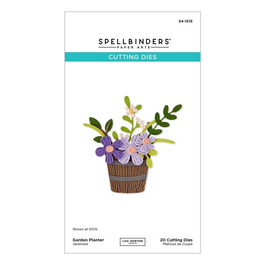 Spellbinders - Summertime Etched Dies Garden Planter by Lisa Horton