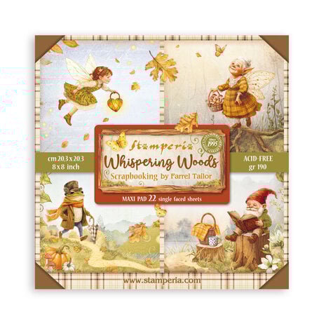 Stamperia - Whispering Woods 8x8 Inch Maxi Paper Pack (Single Face)