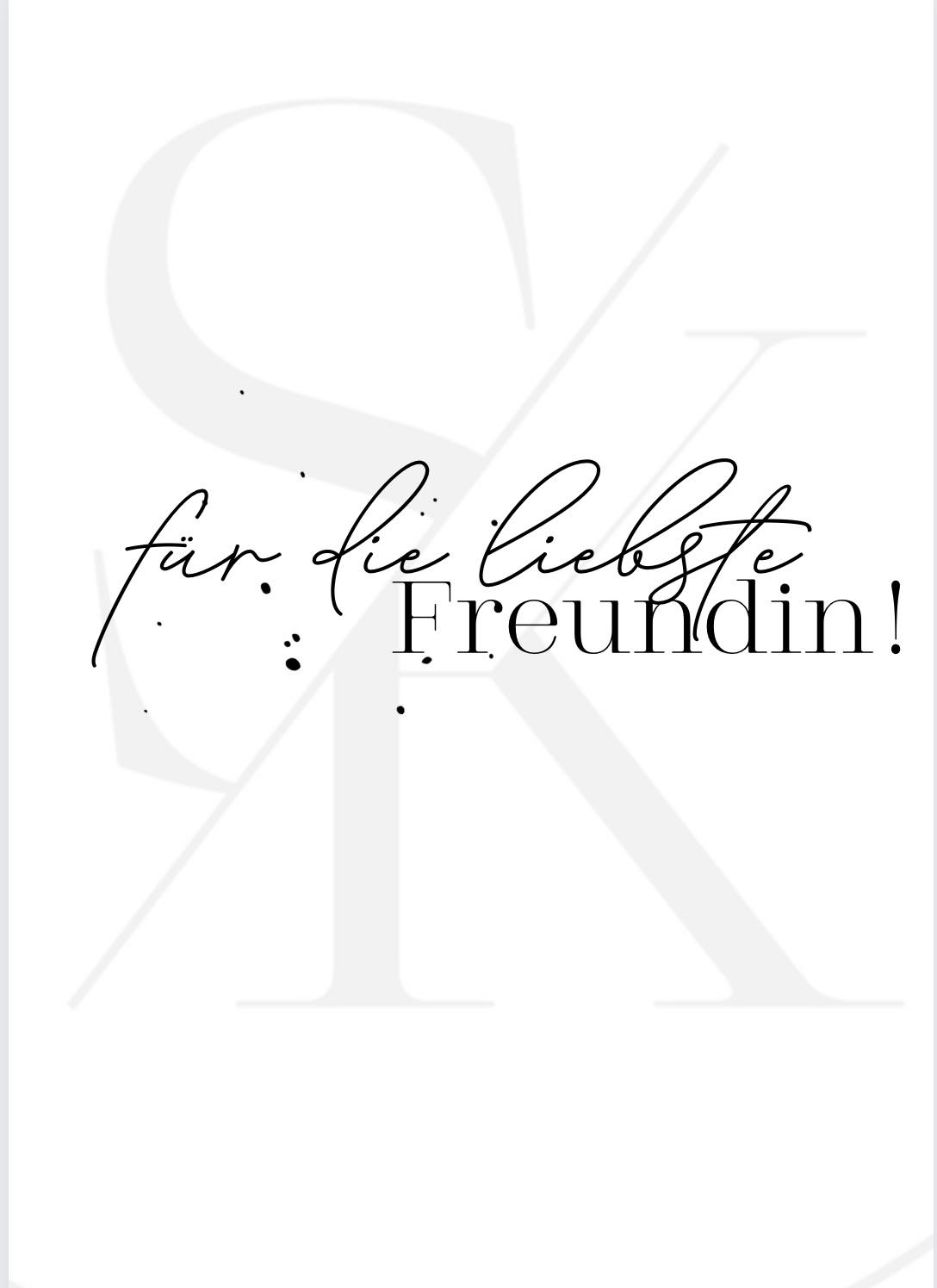 Stilvoll-Kreativ - STEMPEL BESTE FREUNDIN