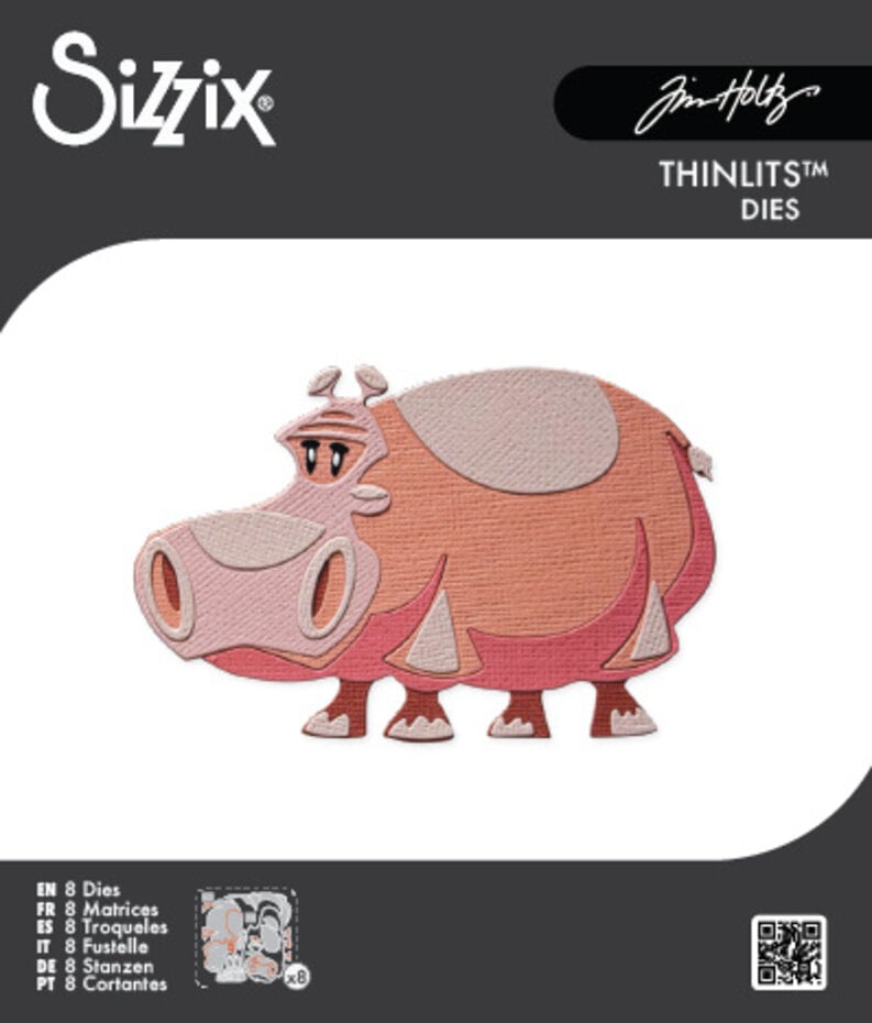 Sizzix - Thinlits Mini Colorize Die Bernice (8pcs) by Tim Holtz