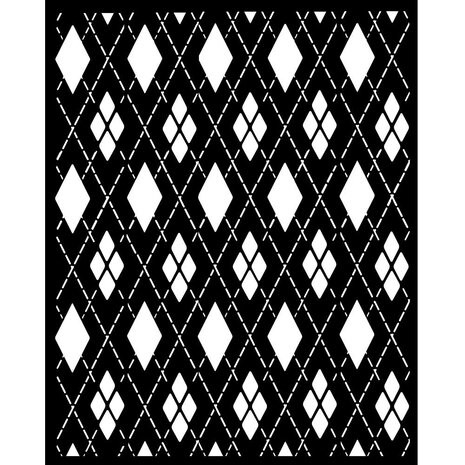 Stamperia - Master of Magic Thick Stencil 20x25cm Rhombus Pattern Stamperia - Master of Magic Thick Stencil 20x25cm Rhombus Pattern
