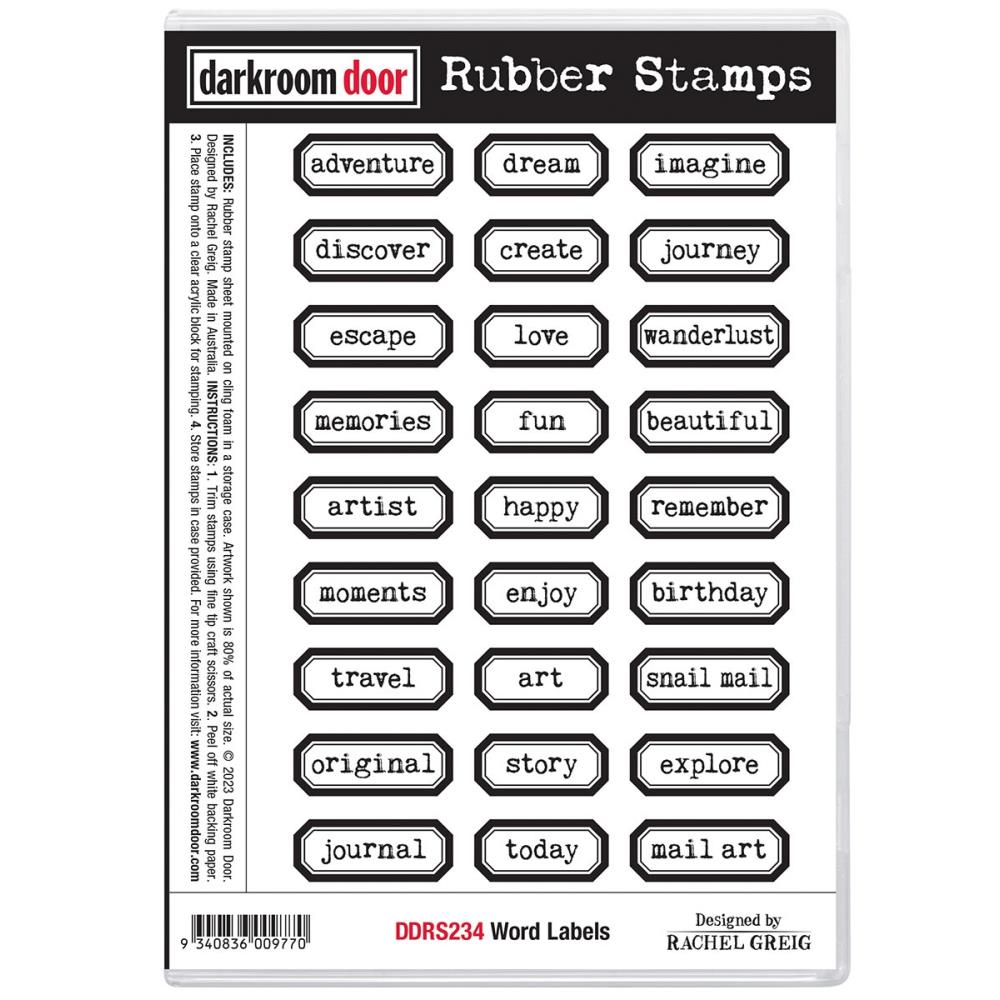 Darkroom Door -  Word Labels 