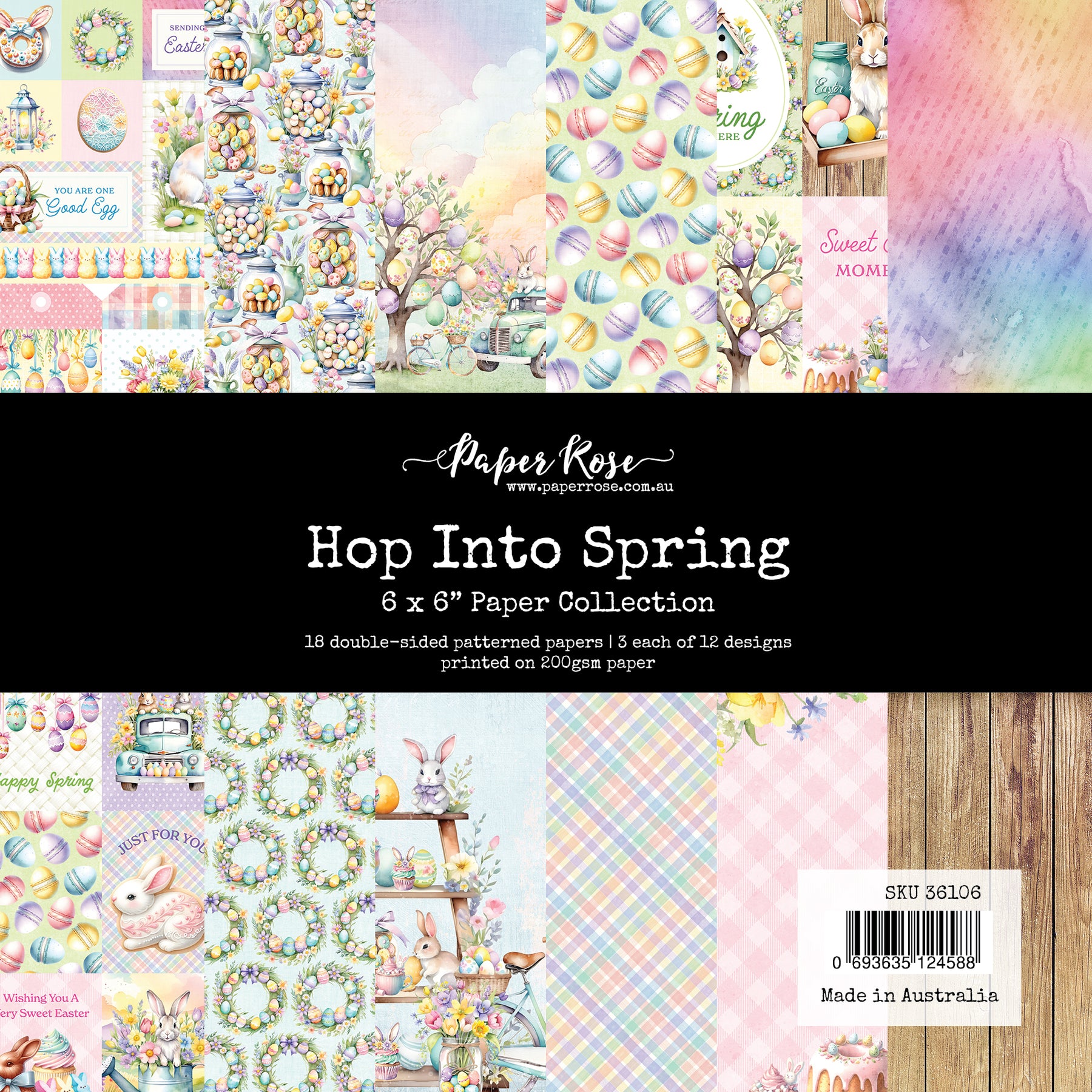 Paper Rose - Hop Into Spring 6x6 Paper Collection