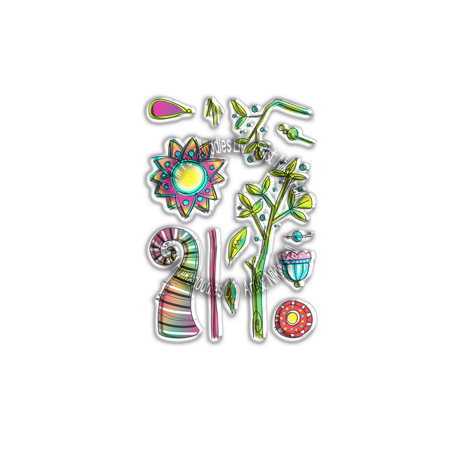 polkadoodles-sunburst-trees-clear-stamps-pd8051 polkadoodles-sunburst-trees-clear-stamps-pd8051