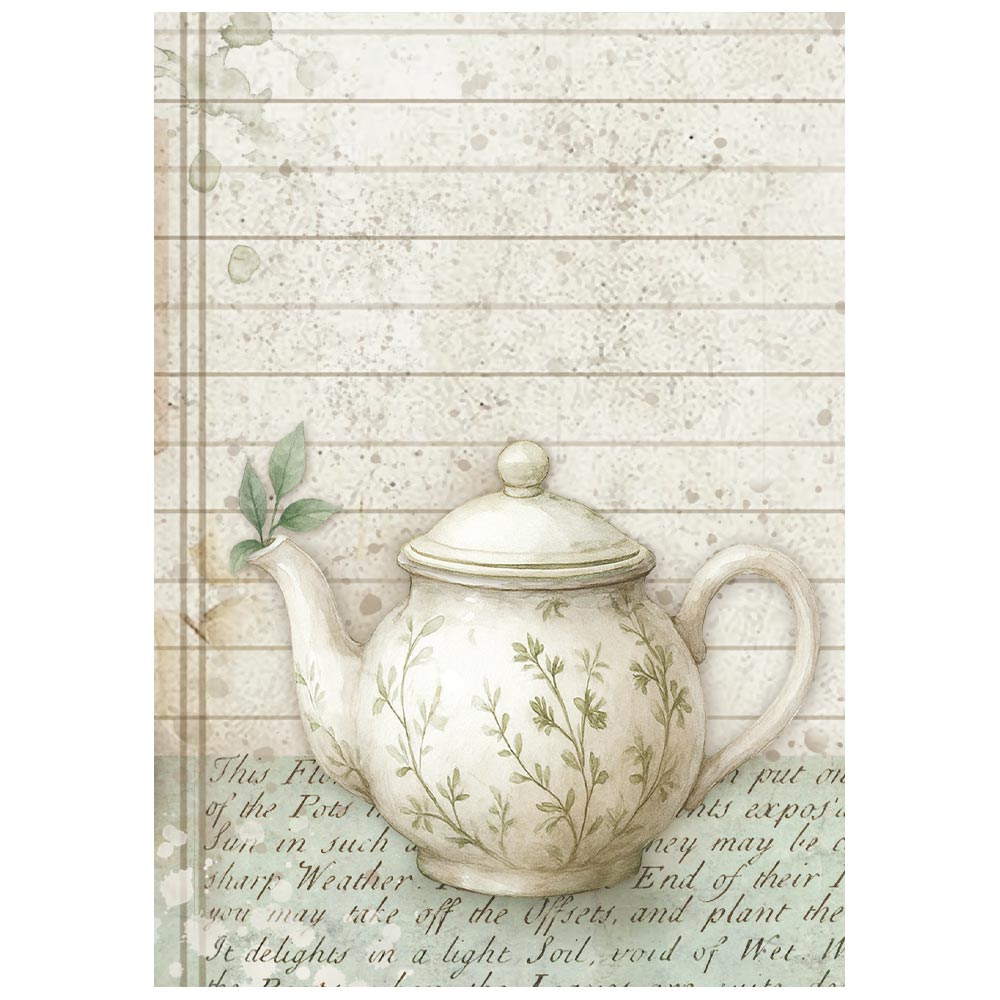 Stamperia - Mini-Reispapier A6, 8 Blatt Herbarium Silvae