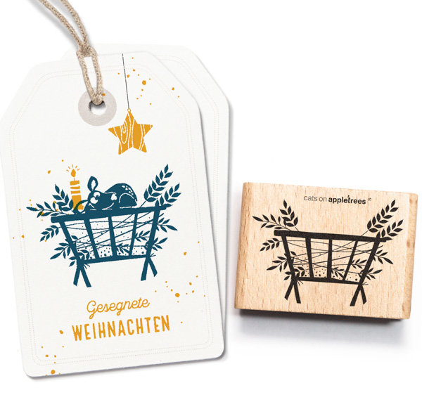cats on appletrees - Stempel Futterkrippe