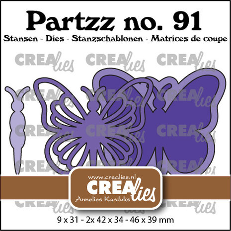 Crealies Partzz Stansen No. 91 Vlinder A Groot Crealies Partzz Stansen No. 91 Vlinder A Groot