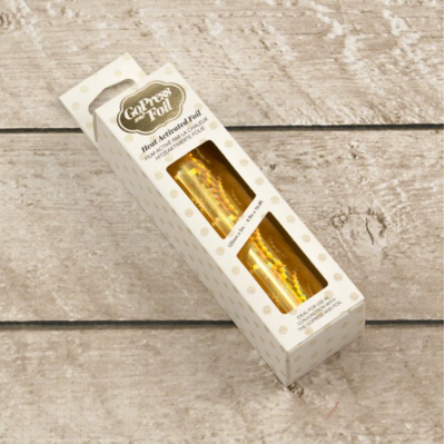Couture Creations Heat Activated Foil - Gold (Schillerndes Spiralmuster) - Hitzeaktivierte Folie Couture Creations Heat Activated Foil - Gold (Schillerndes Spiralmuster) - Hitzeaktivierte Folie
