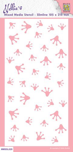 nellie-s-choice-mixed-media-stencils-slimline-frosch-mmssl029-105-326598-de-g